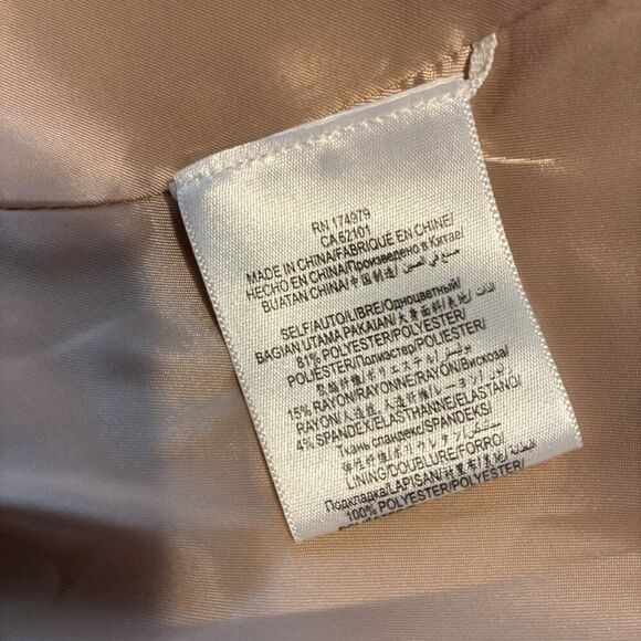 BCBGmaxazria Upas Bare Solid Pink Beige Cape Blazer Jacket Xs Small - Picture 6 of 7